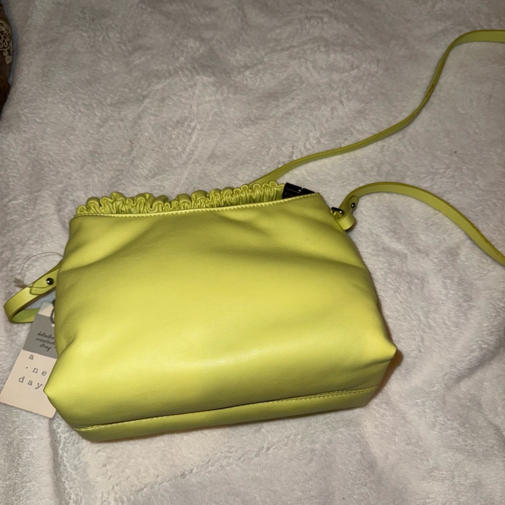 Lime Green Women's Bag with Shoulder Strap